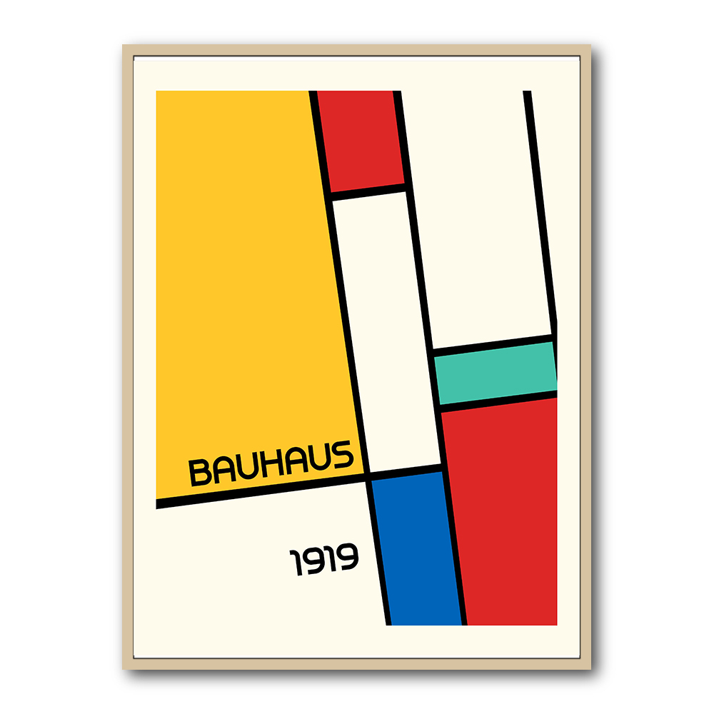 Bauhaus Geometric Design Retro 1 Wall Art